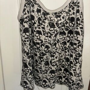 Brandy Melville skull tank top